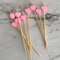 (READY STOCK)Bamboo Knot Shape Cocktail Sticks Pick Martini Drink Stick Pick Bar Buffets Cupcake Disposable 100pcs