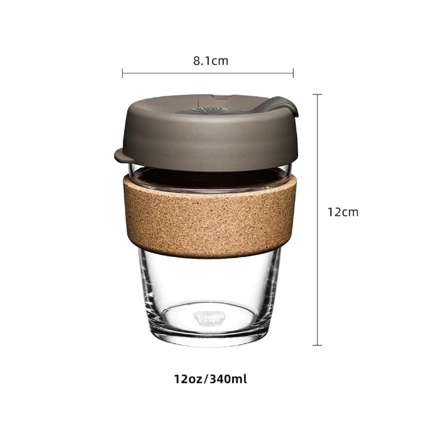 (Ready Stock)Original Keepcup Coffee Espresso Glass Reusable Cup Reusable 12oz|340ml