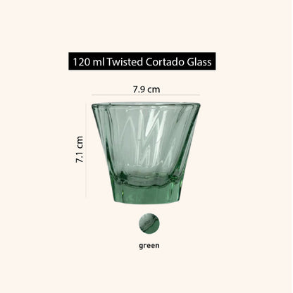 URBAN GLASS 70ML 120ML 180ML 360ML TWISTED CAPPUCCINO GLASS