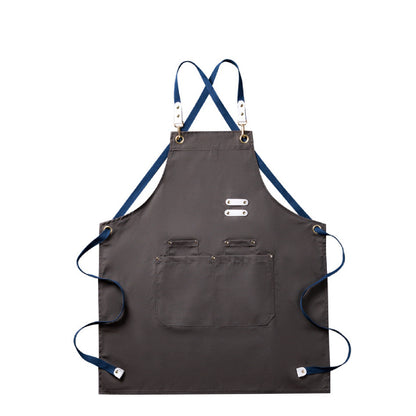 (READY STOCK)Cafe Barista Kitchen Premium Apron Unisex With  Waist Pocket Adjustable Length Various Cols