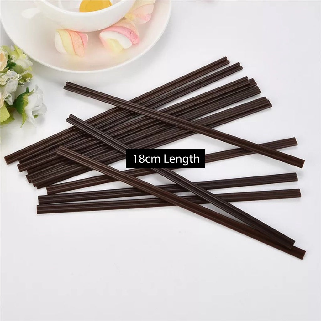 (Ready Stock)Coffee Straw 2 Holes Cum Stirrer Tea Milk Café Supplies 18cm Length ±100pcs/bag (OPP Wrapped)