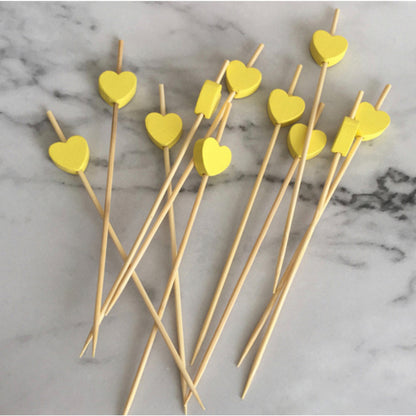 (READY STOCK)Bamboo Knot Shape Cocktail Sticks Pick Martini Drink Stick Pick Bar Buffets Cupcake Disposable 100pcs