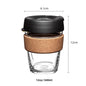 (Ready Stock)Original Keepcup Coffee Espresso Glass Reusable Cup Reusable 12oz|340ml