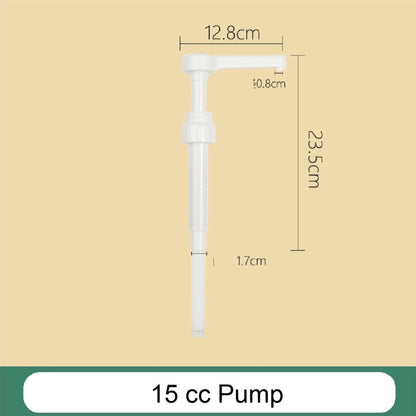 (READY STOCK)Sugar Press Bottle 5cc 10cc 15cc Hand Pump Liquid Oil Dispenser Milk Tea Shop Coffee Glass PP