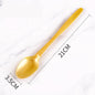 (READY STOCK)Disposable Thick Long Plastic Spoon Dessert Milk Tea Boba Smoothie Spoon Length 18cm 21cm 100pcs