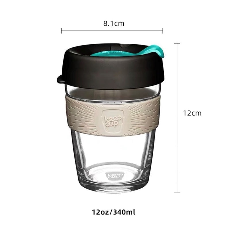 (Ready Stock)Original Keepcup Coffee Espresso Glass Reusable Cup Reusable 12oz|340ml