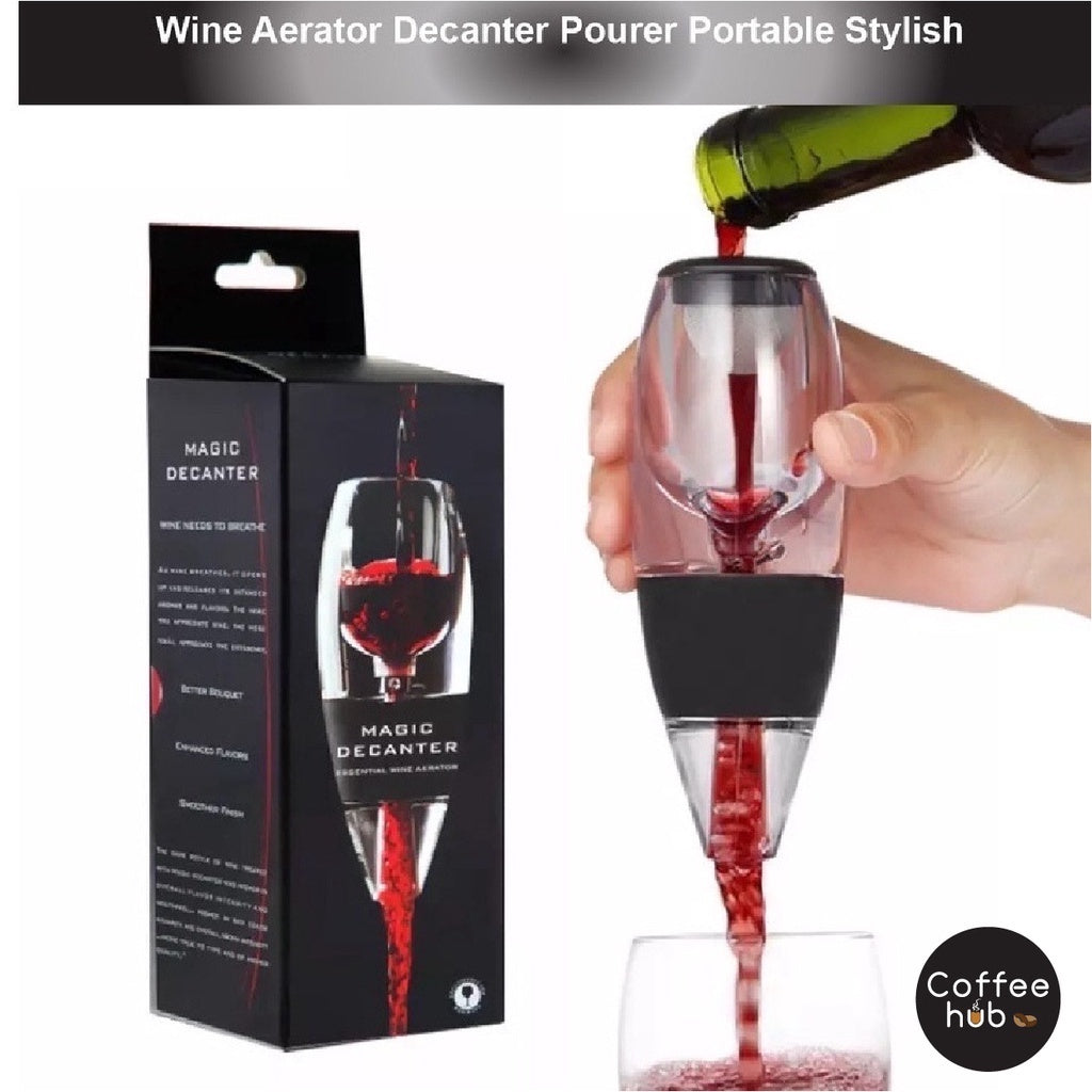 (Ready Stock)Red Wine Decanter Aerator Pourer Air Magic With No Spill Portable Bar Accessories