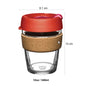 (Ready Stock)Original Keepcup Coffee Espresso Glass Reusable Cup Reusable 12oz|340ml