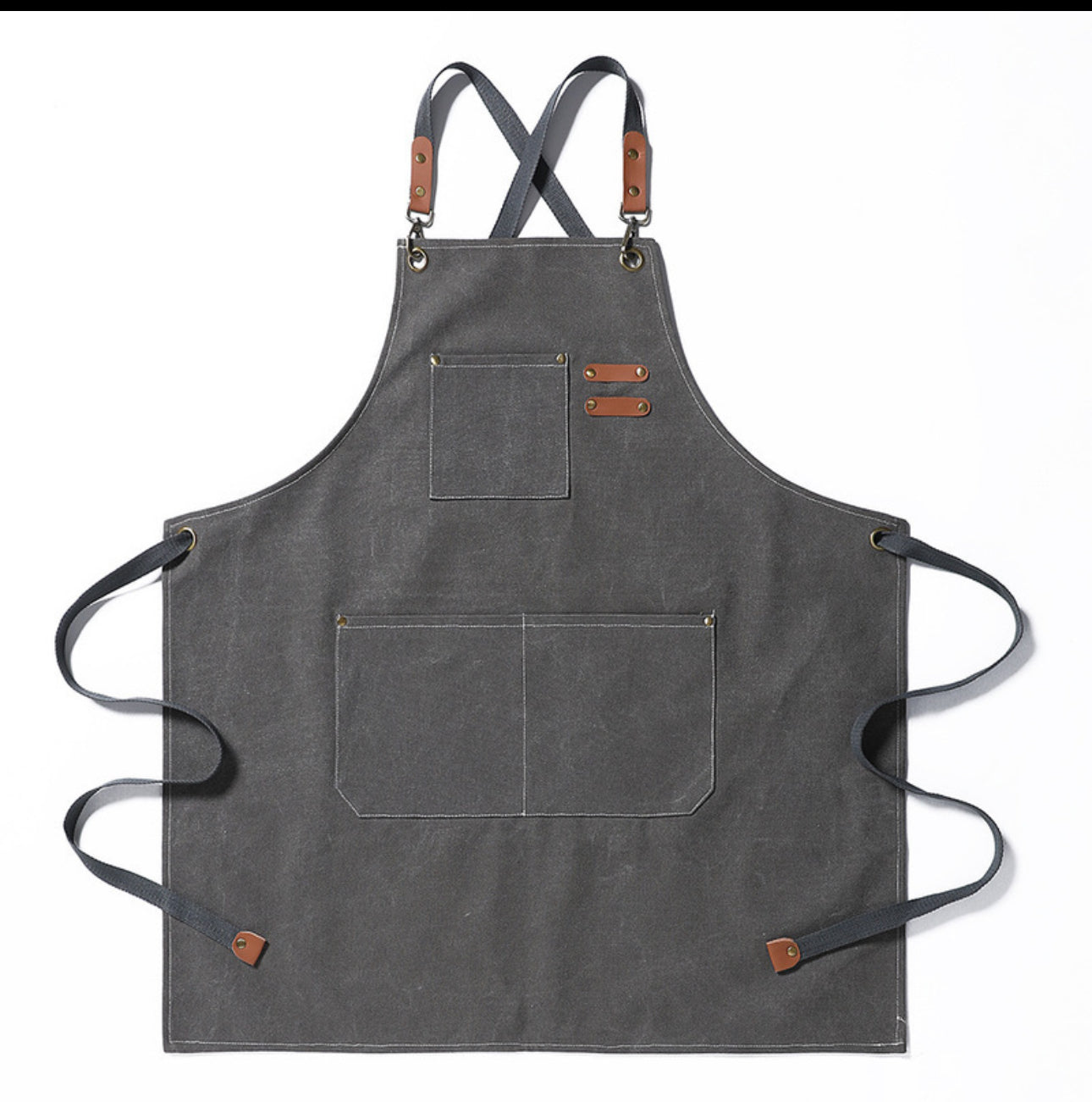 (READY STOCK)Cafe Barista Kitchen Premium Apron Unisex With  Waist Pocket Adjustable Length Various Cols