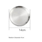 (Ready Stock)European Style Dinner Plates Serving Stainless Steel Thick Quality Round Tray