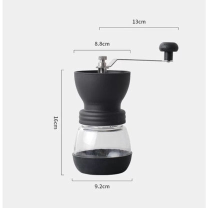 (Ready Stock)Coffee Bean Hand Brew Pour Over French Press Grinder Stainless Steel Ceramic Burr