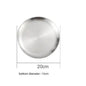 (Ready Stock)European Style Dinner Plates Serving Stainless Steel Thick Quality Round Tray