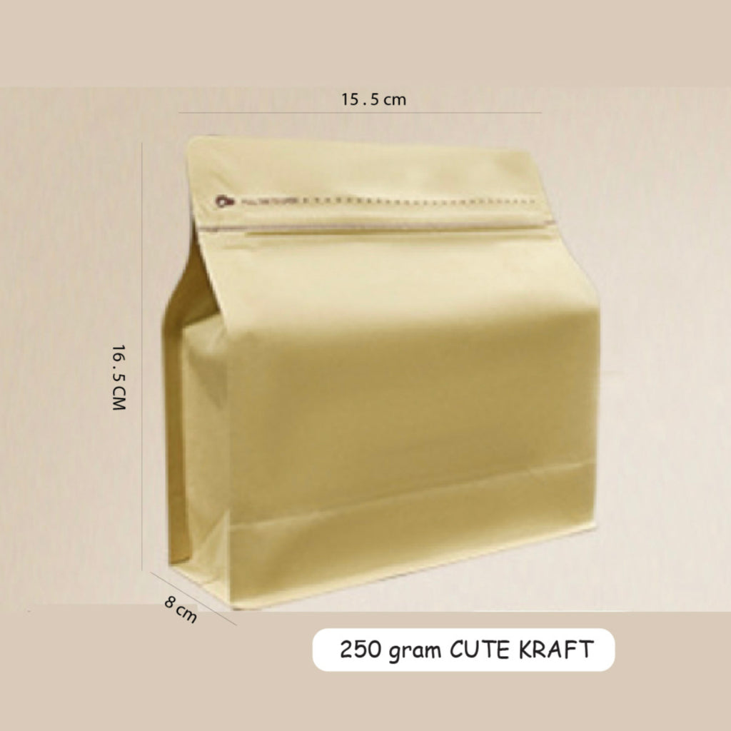 (READY STOCK)Coffee Bag Aluminium Foil Packaging Bag With Air Valve Sealed Food Powder Tea Powder Nuts Storage Airtight