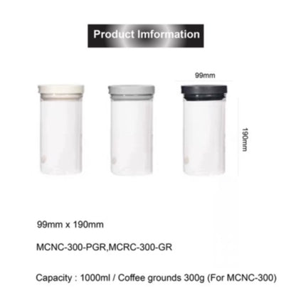 (Ready Stock)Hario Glass Coffee Bean Tea Leaves Food Canister Seal Fresh Storage Jar 800ml 1000ml