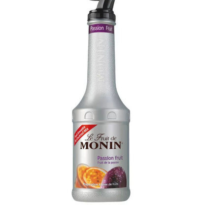 (Ready Stock)MONIN Puree Fruit Mix 1 Litre Various Flavors Strawberry Passion Fruit Peach