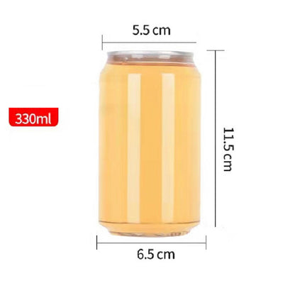 (Ready Stock)Disposable Ring-Pull Can Beverage Bottle PET Water Bottles Milk Tea Bottles Packaging Bottles 10PCS