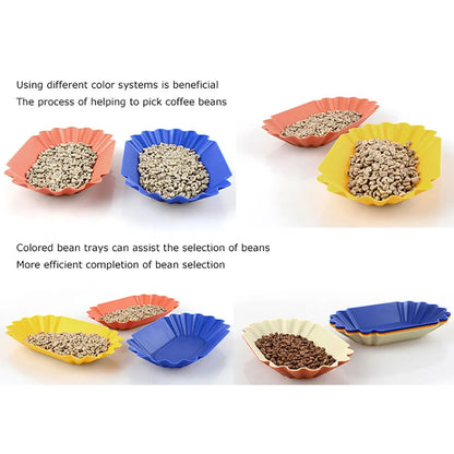 (Ready Stock)Coffee Bean Display Tray Plastic Sample Showing Plate Reusable For Green and Roasted Bean