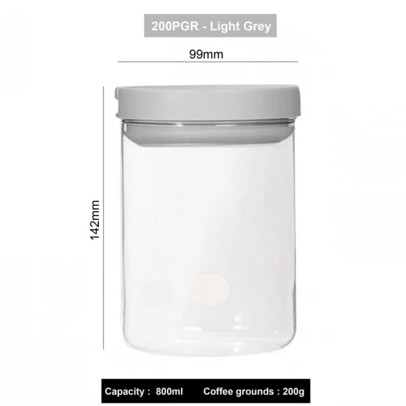 (Ready Stock)Hario Glass Coffee Bean Tea Leaves Food Canister Seal Fresh Storage Jar 800ml 1000ml