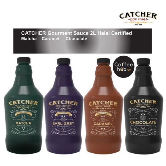 (Ready Stock)CATCHER Gourmet Chocolate Caramel Matcha Sauce 2L Halal