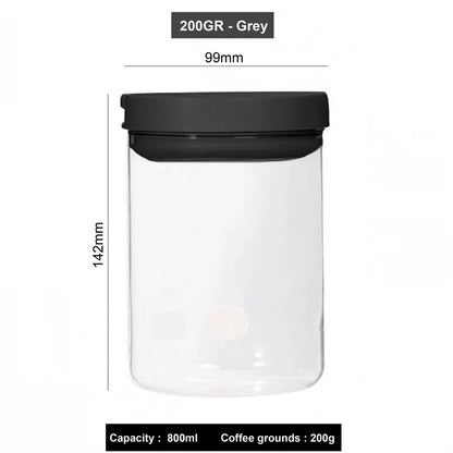 (Ready Stock)Hario Glass Coffee Bean Tea Leaves Food Canister Seal Fresh Storage Jar 800ml 1000ml