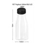 (READY STOKC)PET Clear Plastic Bottle 3.8cm Wide Storage Container Beverage Milk Juice Tea Coffee 200/250/300/350ml