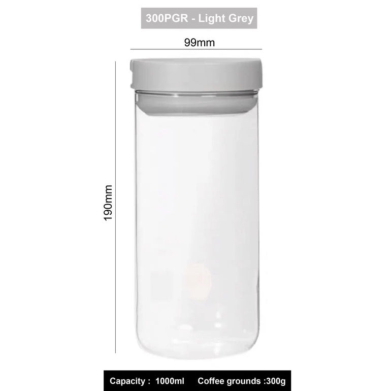 (Ready Stock)Hario Glass Coffee Bean Tea Leaves Food Canister Seal Fresh Storage Jar 800ml 1000ml