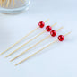 (READY STOCK)Bamboo Knot Shape Cocktail Sticks Pick Martini Drink Stick Pick Bar Buffets Cupcake Disposable 100pcs