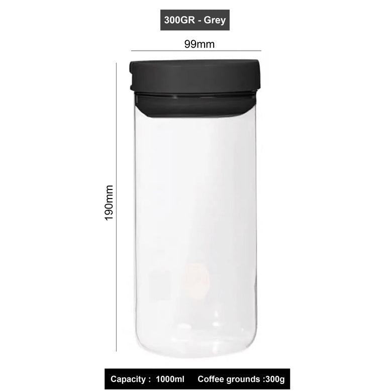 (Ready Stock)Hario Glass Coffee Bean Tea Leaves Food Canister Seal Fresh Storage Jar 800ml 1000ml