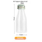 (READY STOKC)PET Clear Plastic Bottle 3.8cm Wide Storage Container Beverage Milk Juice Tea Coffee 200/250/300/350ml