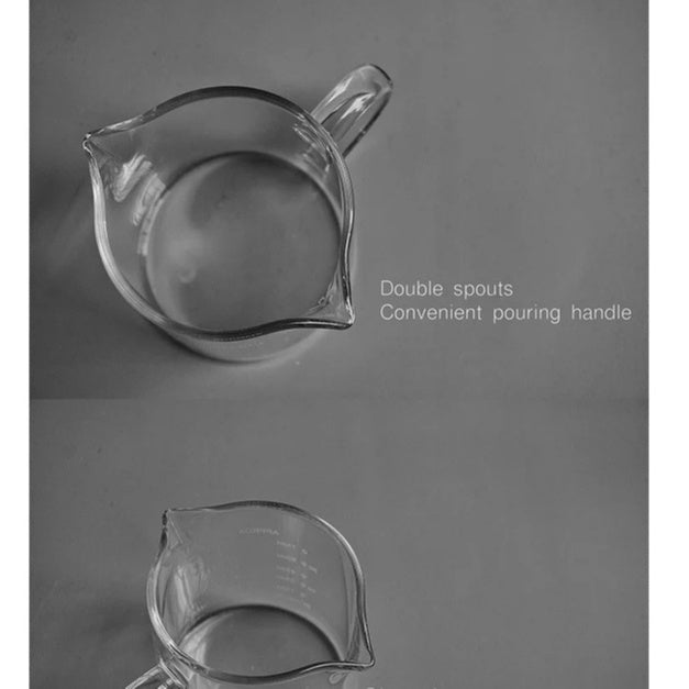 (Ready Stock)Coffee Espresso Shot Glass Double Mouthed Heat Resistance with Measuring Line 30ml 60ml 75ml