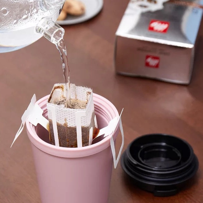 (READY STOCK)Espresso Coffee Thickened Portable Coffee Cup Leakproof Double Wall Heat Resistant Reusable 350ml