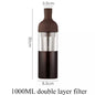 (READY STOCK)Coffee Cold Brew Ice Coffee Maker Pot Double Layer Mesh Stainless Steel 1000ml Capacity