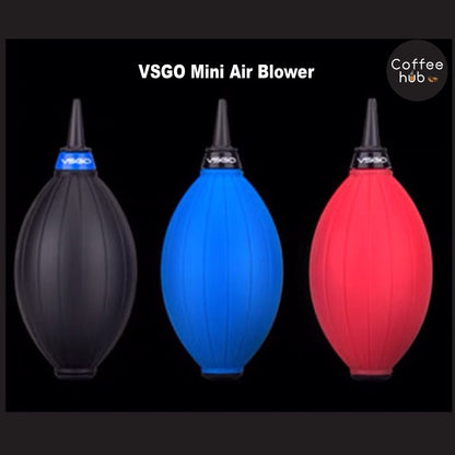 (Ready Stock)Coffee Espresso VSGO Mini Rubber Material Air Blower Hand Grinder | Camera Cleaning Tools Black Blue Red