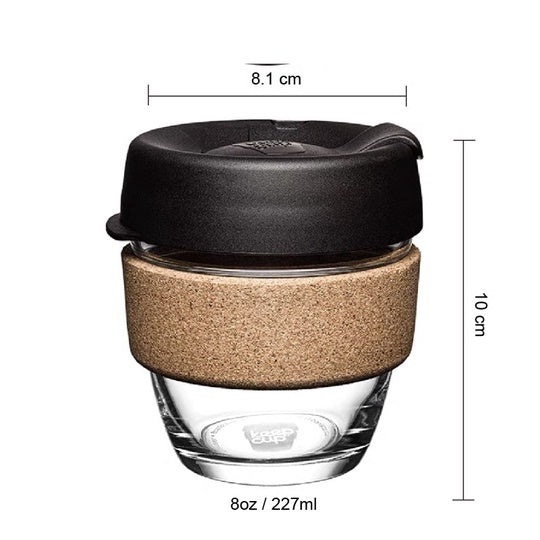 (Ready Stock)Original Keepcup Coffee Espresso Glass Reusable Cup Reusable 12oz|340ml