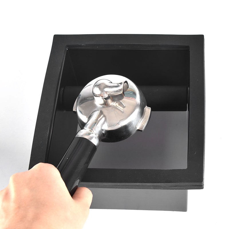 (Ready Stock)Black Compact Embedded Espresso Knock Box Coffee Drawer Sturdy For Household Restaurant Kitchen