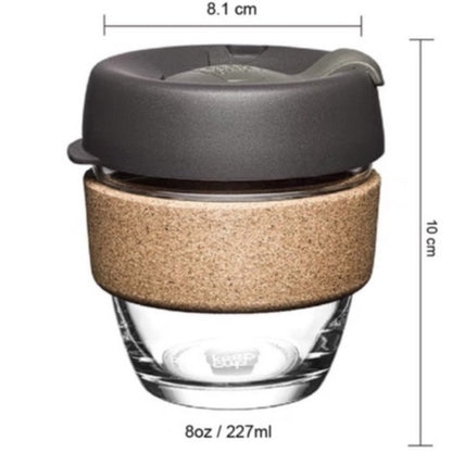 (Ready Stock)Original Keepcup Coffee Espresso Glass Reusable Cup Reusable 12oz|340ml