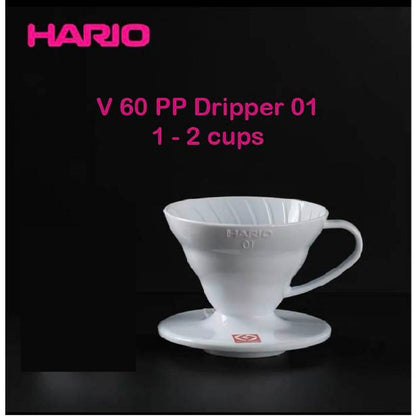 (Ready Stock)Filter Coffee Pour Over 100% Genuine HARIO Japan V60 Dripper V01 V02