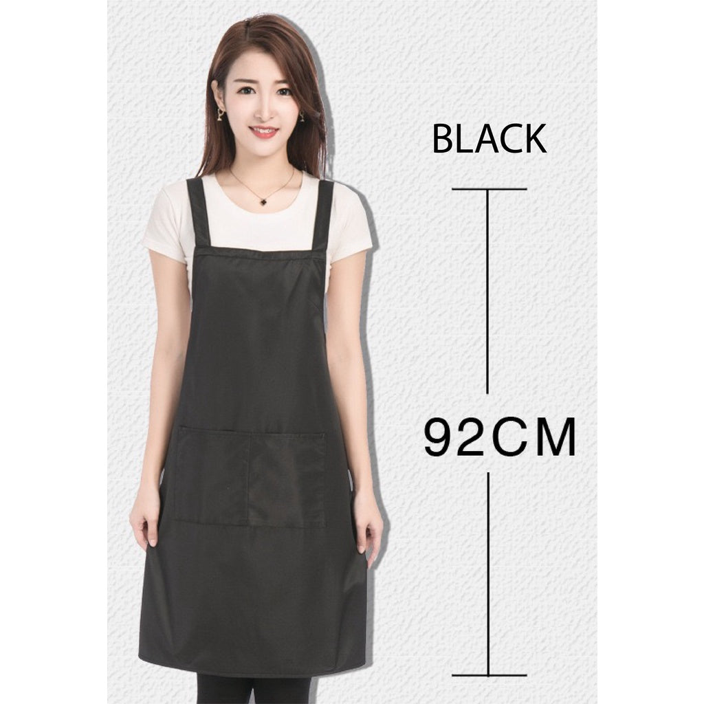 (READY STOCK)Cafe Barista Kitchen Apron Waterproof Oilproof Unisex With Two Waist Pocket Various Cols