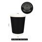 (Ready Stock)Coffee Tea Paper Cup High End Double Wall Heat Insulation Disposable  With Lid 8oz 12oz 16oz(±50pcs/bag))