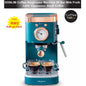 (Ready Stock)Espresso Coffee Machine Donlim Retro Style 20 Bar Home Semi Auto Milk Froth Latte Cappuccino Mocha