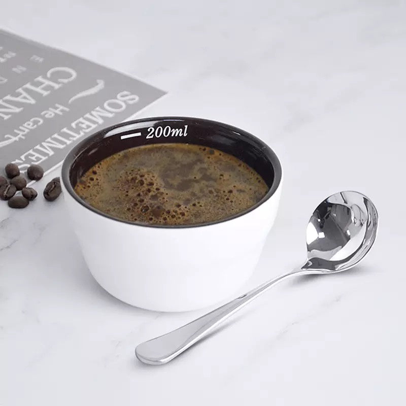 (Ready Stock)Espresso Coffee Cupping Cup Ceramics Measuring Bowl Competition 200ml