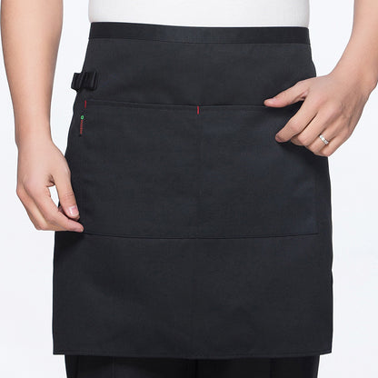 (READY STOCK)Cafe Barista Kitchen Apron Waterproof Oilproof Unisex With Two Waist Pocket Various Cols