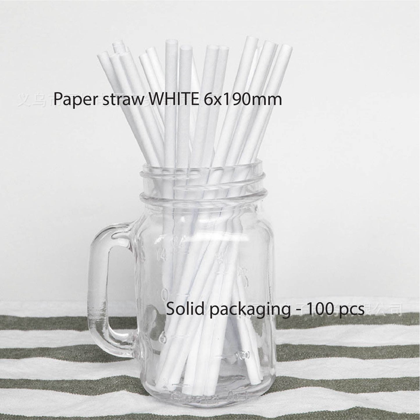 (Ready Stock)Drink Paper Straww Bubble Tea Disposable Beverage Straw 50pcs