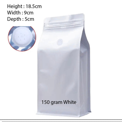 (READY STOCK)Coffee Bag Aluminium Foil Packaging Bag With Air Valve Sealed Food Powder Tea Powder Nuts Storage Airtight