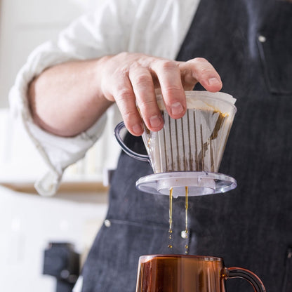 (Ready Stock)Coffee Filter Hand Drip Genuine KALITA Dripper Clear Plastic 101 102 With FREE Scoop