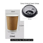 (Ready Stock)Coffee Tea Paper Cup High End Double Wall Heat Insulation Disposable  With Lid 8oz 12oz 16oz(±50pcs/bag))