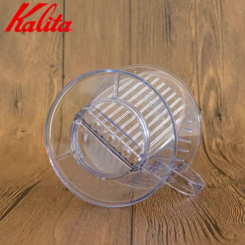 (Ready Stock)Coffee Filter Hand Drip Genuine KALITA Dripper Clear Plastic 101 102 With FREE Scoop