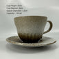 (READY STOCK)Coffee Latte Tea Mug 180ml Cum Saucer Japanese Creative Design Vintage Feel Set