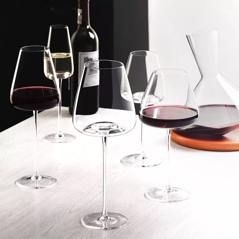 (READY STOCK)Red Wine Glass Burgundy Bordeaux Premium Crystal Clear Glass Tasting Glasses Kitchen Cup Gift Set