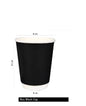 (Ready Stock)Coffee Tea Paper Cup High End Double Wall Heat Insulation Disposable  With Lid 8oz 12oz 16oz(±50pcs/bag))